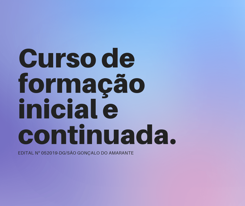 As inscrições podem ser efetuadas de 15 a 22 de abril pelo site do Campus São Gonçalo do Amarante.