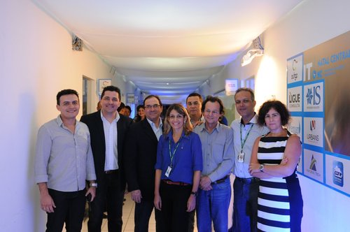 Convidados prestigiaram o novo espaço da Incubadora Tecnológica Natal Central. Foto: Pedro Jotha