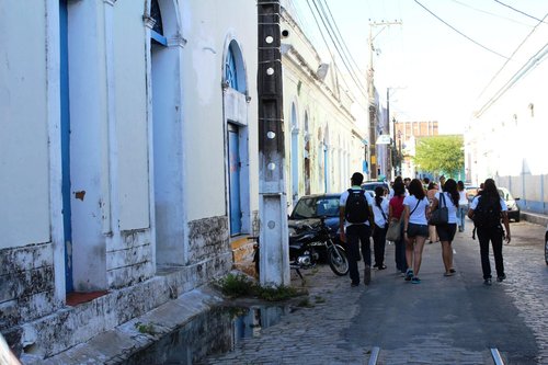 Visita realizada ao bairro da Ribeira através do projeto "Educando para o patrimônio cultural".
