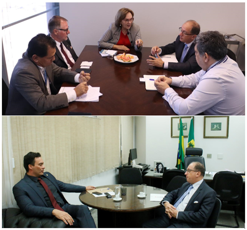 Em Brasília, reitor esteve com dois dos senadores da bancada do Rio Grande do Norte