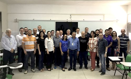 Equipe da Reitoria com a comunidade do Campus Mossoró