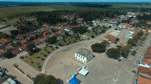 Imagem aérea de Vila Flor obtida dos arquivos do projeto