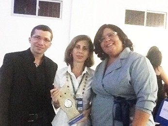 Prof. Ivanilson, Profª. Samira e Profª. Valêska - Direitos de imagem do II SEMPED