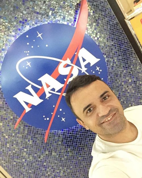 Prof. Mafra na NASA, durante o período de doutorado