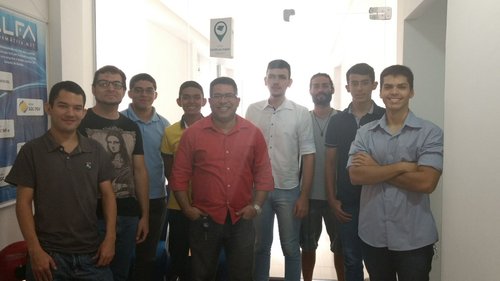 Entrevista dos alunos de Informática e TSI na Alpha Informática com o Sr. Rivaldo Braz