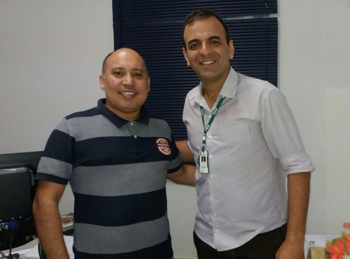 Prof. Alexandro Teixeira (CERES/CN) e Prof. Andreilson Oliveira (IFRN/CN)