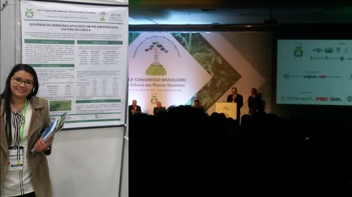 Professora Hélida Mesquita no 30º Congresso Brasileiro da Ciência das Plantas Daninhas