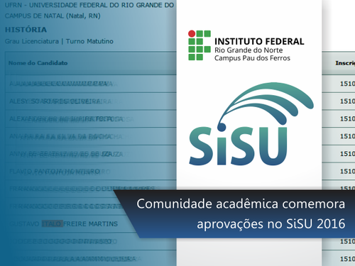 Listagem de aprovados por curso está disponível no site do SiSU