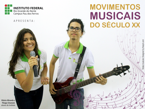 Vitória Miranda e Thiago Emanoel, alunos do Instituto