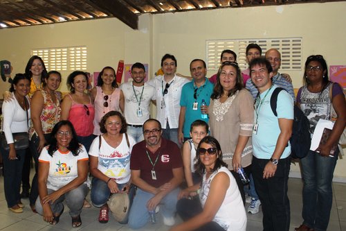 Professores da Especialização Saberes da Terra reunidos em atividade na região Seridó do RN (foto: março/2014)