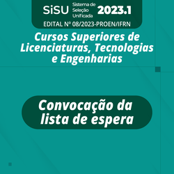 Sisu 2023 - Convocação da lista de espera