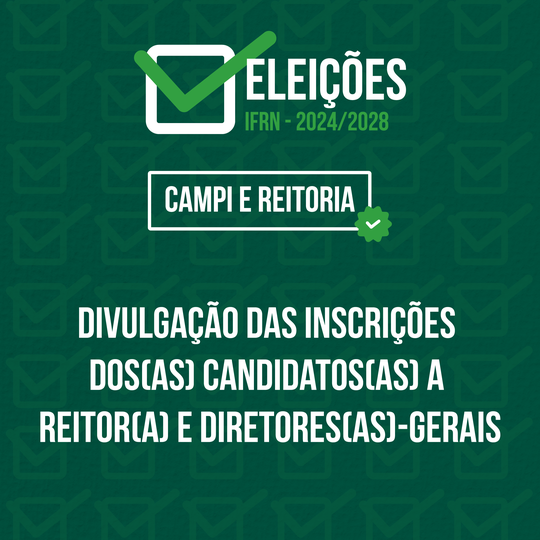 Candidaturas homologadas - eleições