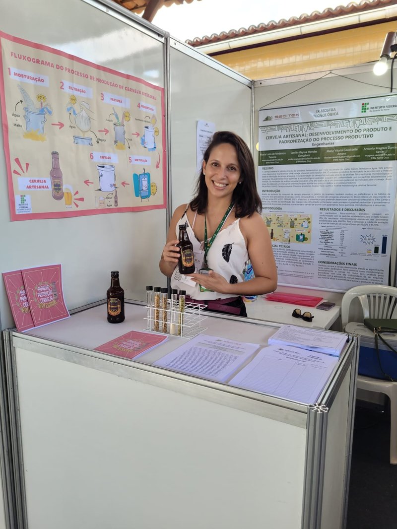 Maria Luiza de Medeiros Teixeira, professora/coordenadora do projeto Cerveja artesanal: desenvolvimento do produto e padronização do processo produtivo