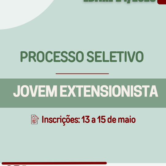 Jovem extensionista