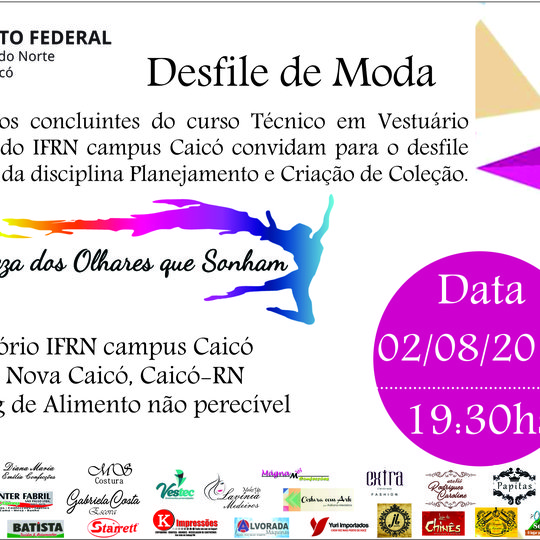 #10238 IFRN promove Desfile de Moda inspirado em Comunidade Caicoense