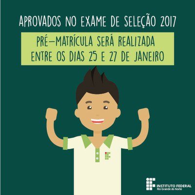 #10355 Amanhã se inicia a pré-matrícula para os aprovados no Exame de Seleção