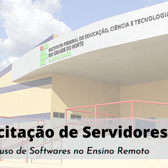#10429 Servidores participam de capacitação interna para o uso de Softwares no Ensino Remoto