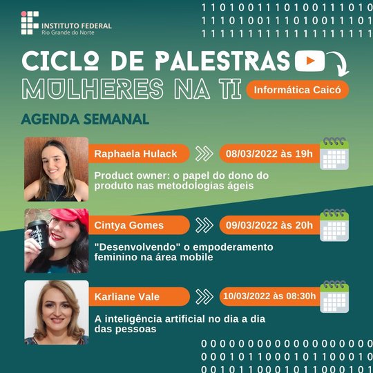 #10534 Ciclo de Palestras Mulheres na TI