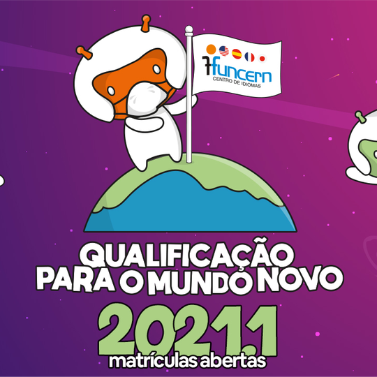 #10545 Matrículas abertas para os cursos de idiomas 2021.1 da FUNCERN