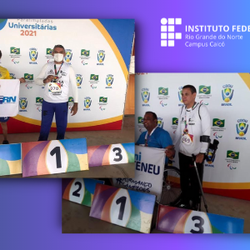 #10597 Paratletas do IFRN - Campus Caicó conquistam 4 medalhas nas Paralimpíadas Universitárias 2021
