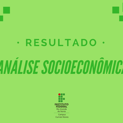 #10723 Publicado resultado da análise socio-econômica do Processo seletivo dos cursos subsequentes