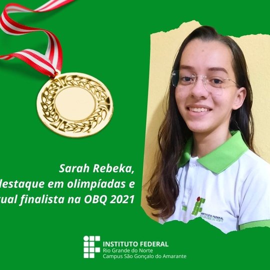 #10848 Aluna do Campus SGA é destaque em olimpíadas de conhecimento de diversas áreas