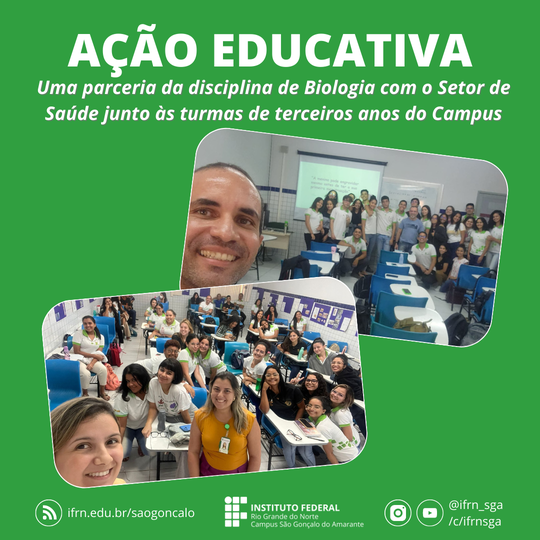 #10871 Ação Educativa: parceria da disciplina de Biologia, Setor de Saúde e Psicologia Escolar