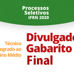 #10931 Cursos Técnicos Integrados 2020: divulgado Gabarito Final