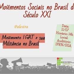 #11041 Campus SGA recebe palestra acerca dos Movimentos Sociais no Brasil do Século XXI