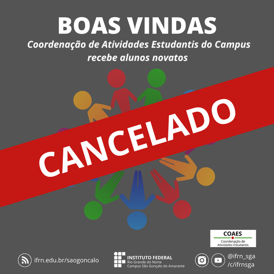 #11047 Ação de boas-vindas dos calouros do Campus foi cancelada