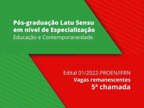 A aula inaugural do semestre 2022.1 está prevista para o dia 13 de maio, no Campus São Gonçalo do Amarante.