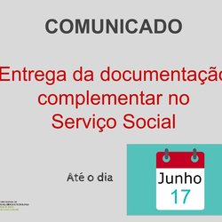 #11154 Atenção alunos que estão devendo documentação complementar ao Serviço Social