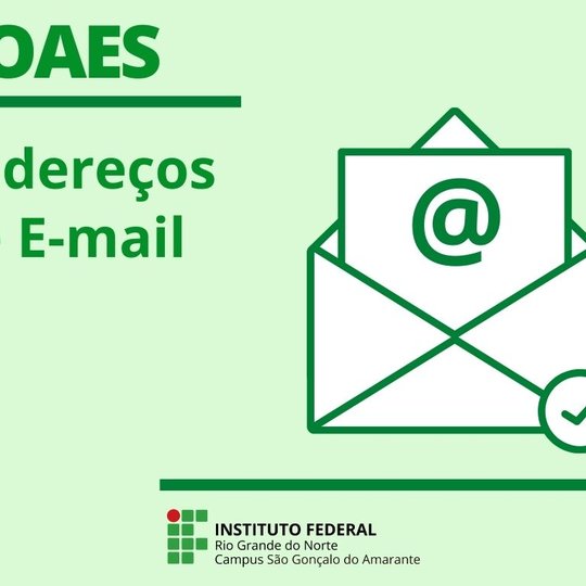 #11317 Coaes disponibiliza e-mails para melhor atendimento à comunidade escolar