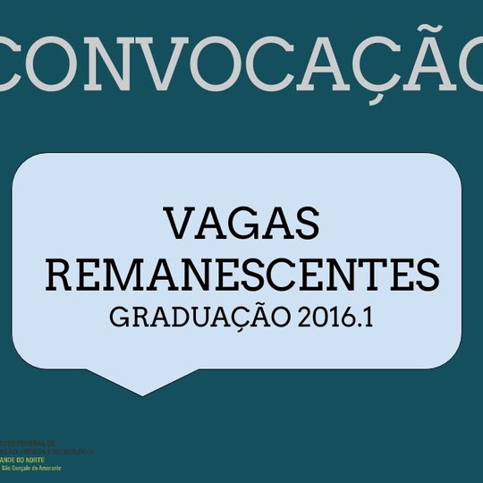 #11408 Campus SGA divulga 3ª convocação de candidatos à vagas remanescentes para reunião