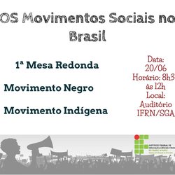 #11486 Campus SGA recebe ciclo de debates acerca dos Movimentos Sociais no Brasil do Século XXI