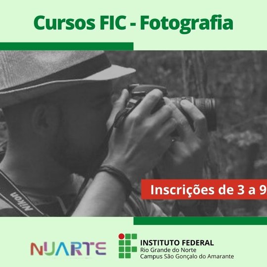#11552 Nuarte oferece curso FIC de Fotografia