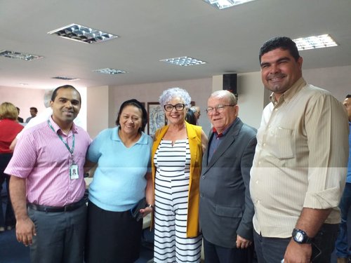 Na foto (da esquerda para direita): Fernando Freire, Fátima Bezerra, Marilac de Castro, e Jaime Calado (ex-prefeito de São Gonçalo do Amarante).  .