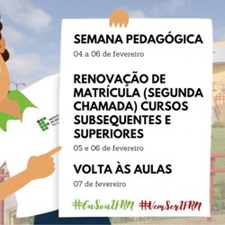 #11902 Segunda chamada de renovação de matrículas começa amanhã