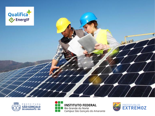 O curso visa qualificar jovens e trabalhadores residentes nos dois municípios parceiros para atuarem no segmento de energia solar.