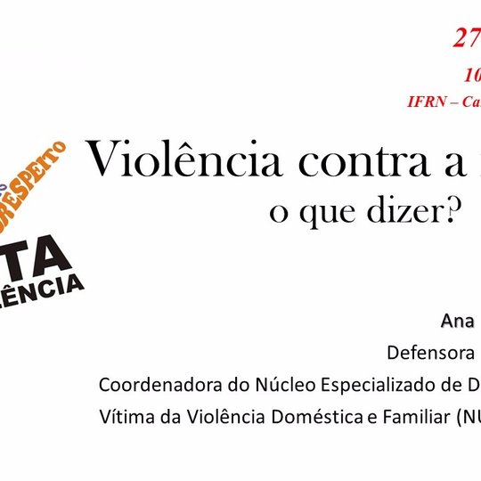 #12160 Campus recebe palestra sobre Violência Contra a Mulher