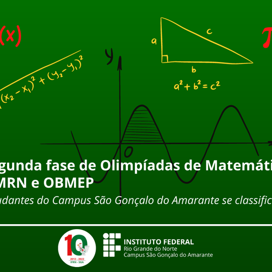 #12224 Estudantes do Campus São Gonçalo se classificam para segunda fase de Olimpíadas de Matemática
