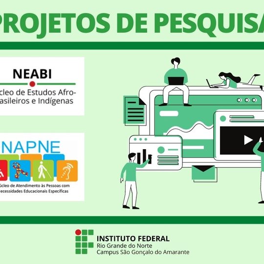 #12240 Campus divulga submissão de projetos de pesquisa vinculados ao Neabi e Napne