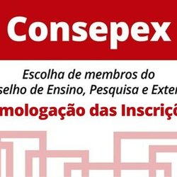 #12330 Lista de candidaturas homologadas para a eleição do Consepex é retificada