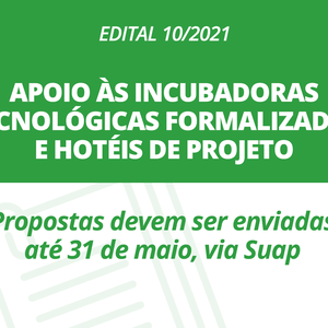#12335 IFRN divulga edital para apoio a incubadoras tecnológicas e hotéis de projeto
