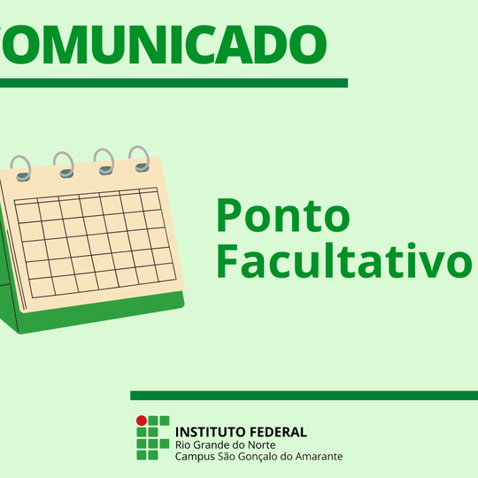 #12371 Campus informa sobre ponto facultativo