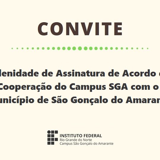 #12419 Campus SGA assina acordo de cooperação com prefeitura municipal