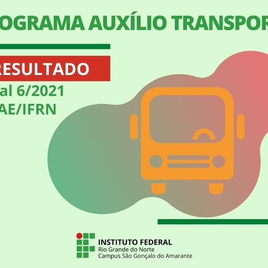 #12539 Coaes divulga resultado do edital para Programa de Auxílio Transporte