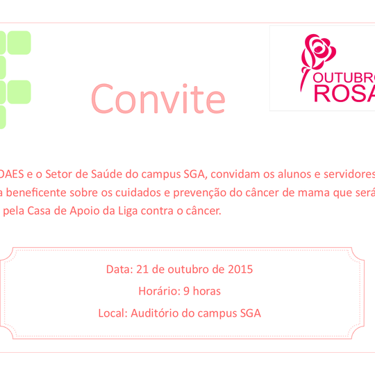 #12775 Campus promove palestra para campanha do Outubro Rosa