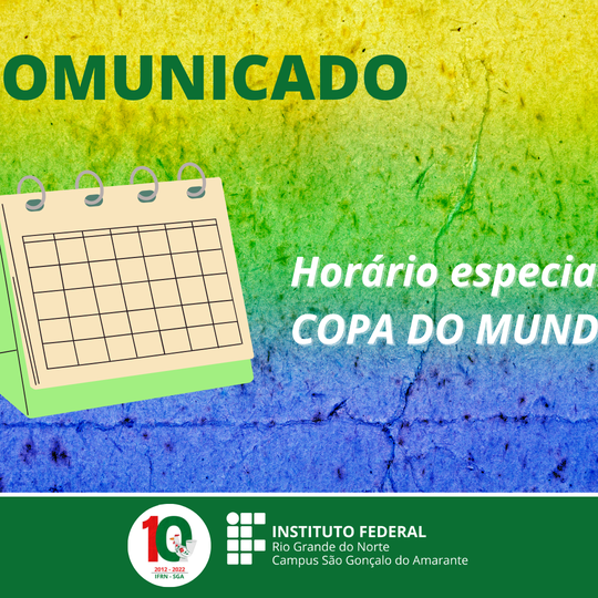 #12920 Alteração de funcionamento durante Copa do Mundo