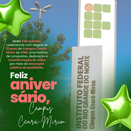 12 anos IFRN Ceará-Mirim